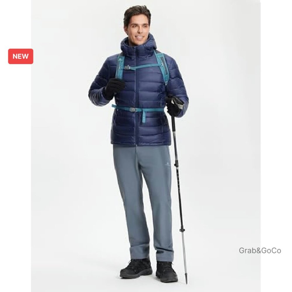 Lightweight Down Puffer Jacket Packable Water Res… - image 3